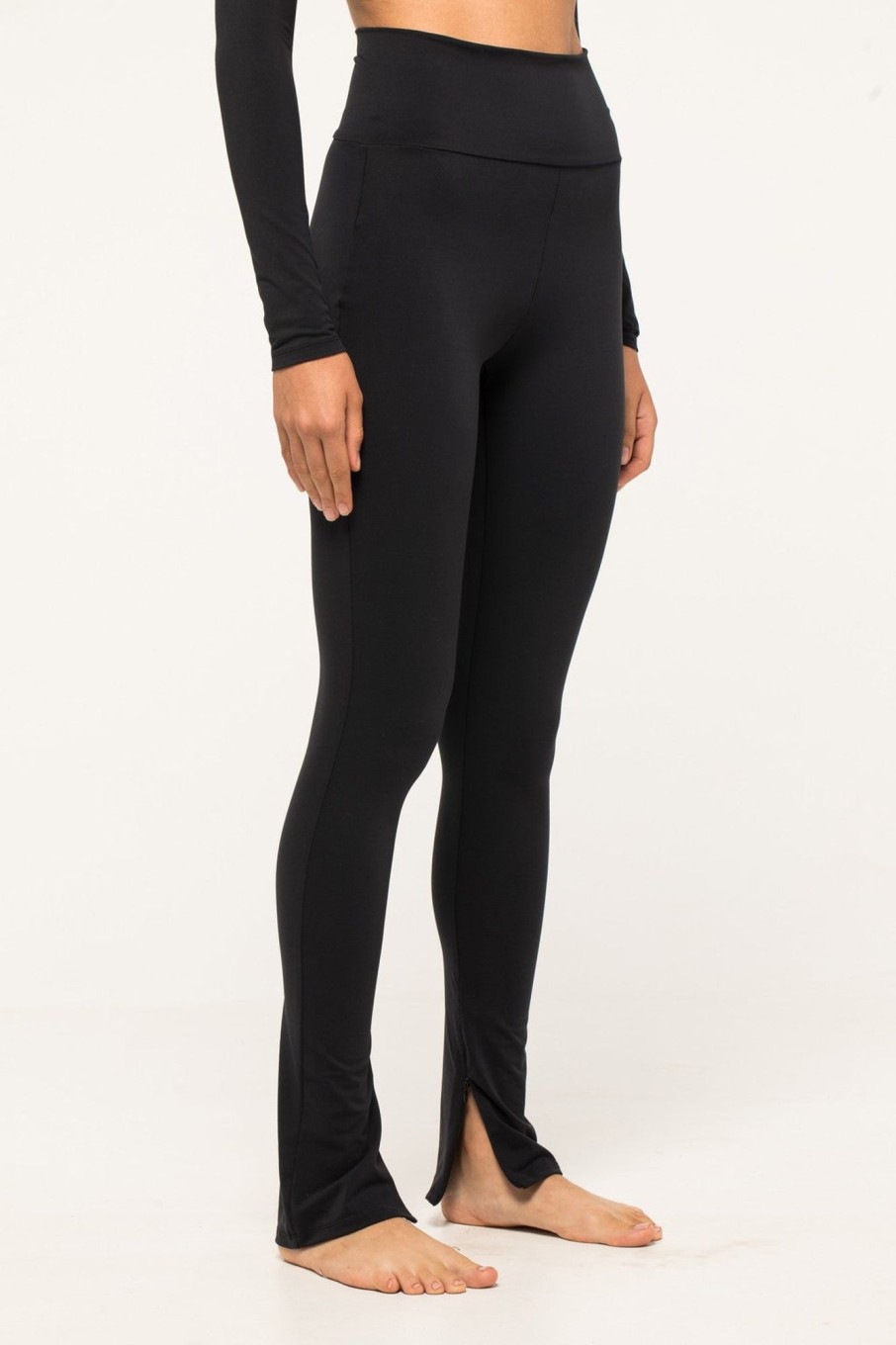 Kleidung Norba | Ausgestellte Leggings (160 170 Cm) Schwarz